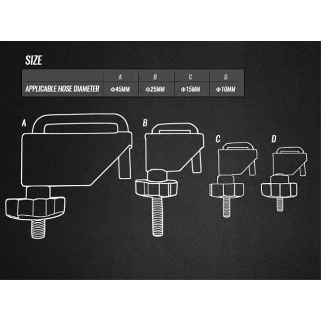 4pcブレーキフルード＆燃料ホースクランプセット 直径45mmまでOKホースストッパー B103 |  | 01
