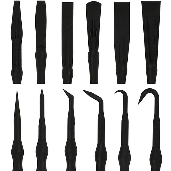 ナイロン製 6pc トリムリムーバー＆Oリングオイルシール外しツール プライ＆スムージングツール B197 |  | 02