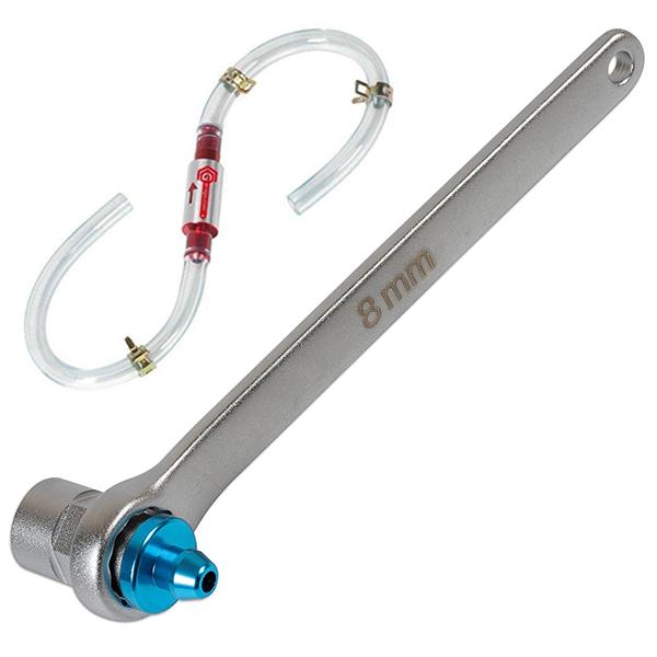 ブレーキブリーダーレンチ 8mm ワンウェイバルブチューブ付き B296 | 