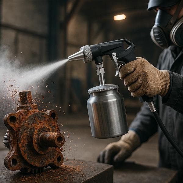 サンドブラストガン 1000ccカップ付き サンドブラスター 錆び取り 塗装剥がし B322 |  | 05