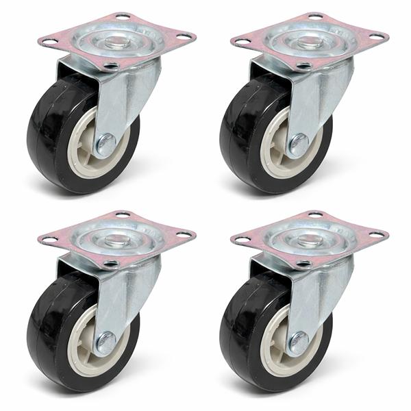 自在キャスター 4個セット 2インチ 50mm 耐荷重30kg スムーズ回転 DIY 移動補助 B906 | 