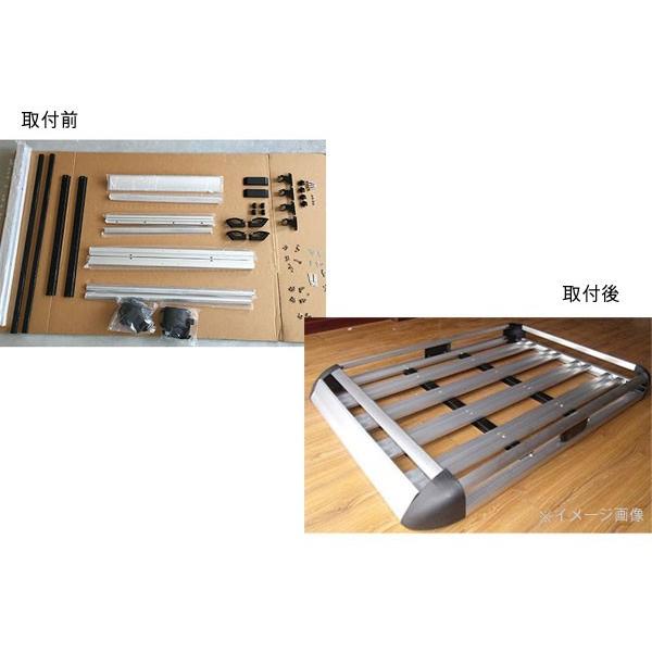 1.2mアルミ製 ルーフラック・ルーフキャリア キャンプ用品積載用ルーフ