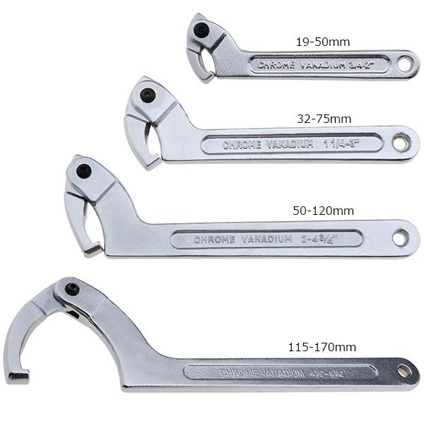 ロックナット・サスペンション・車高調 フックレンチ 中 32-75mm