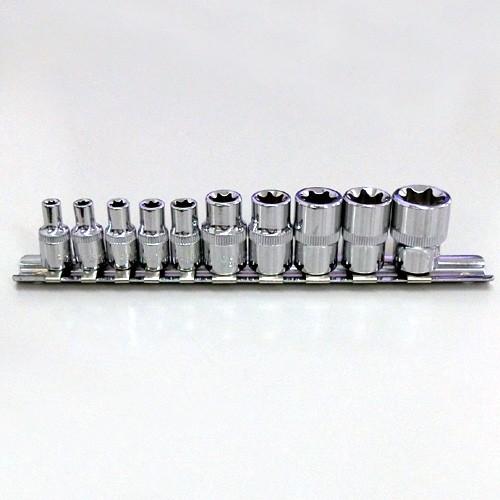 10pc E型スタートルクスソケットセット（ヘックスレンチ） J024
