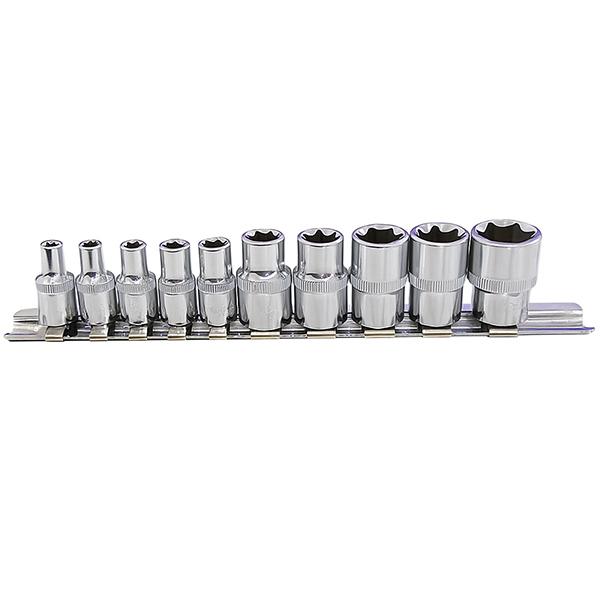 10pc E型スタートルクスソケットセット（ヘックスレンチ） J024