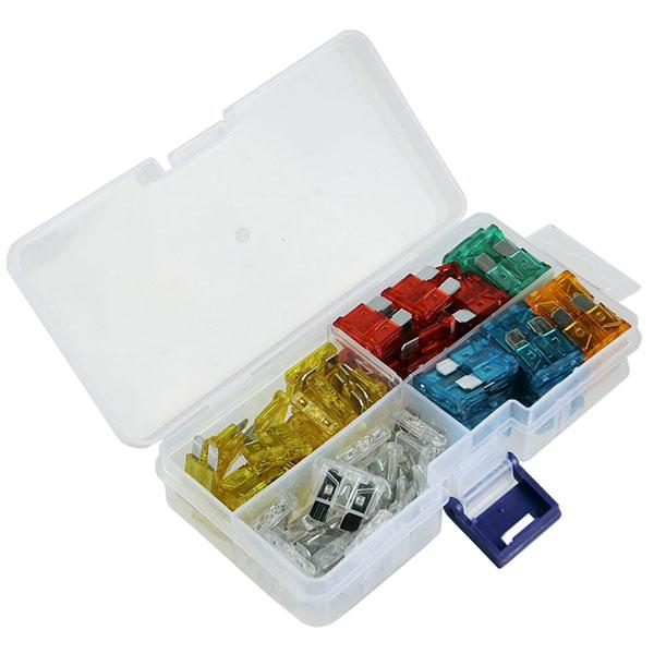 100PC スタンダード平型ヒューズセット J014 : Garage.com - 通販