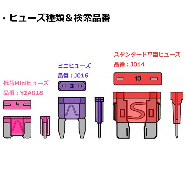 100PC スタンダード平型ヒューズセット J014 : Garage.com - 通販