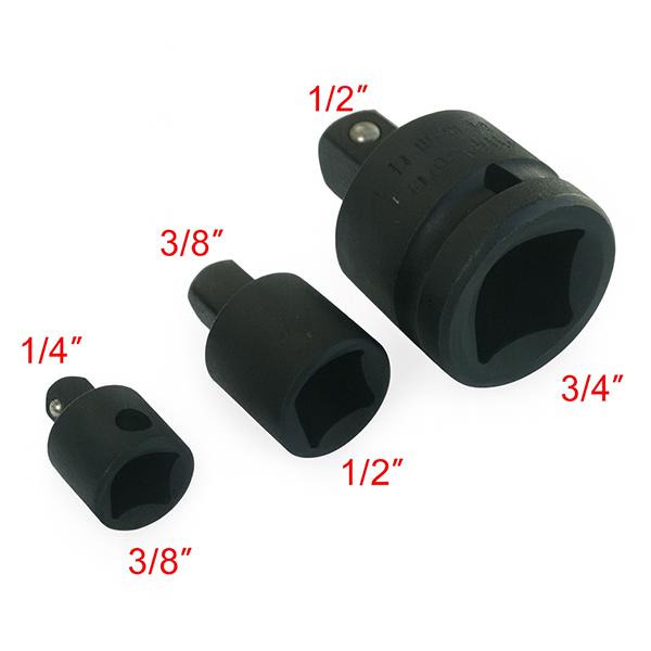 インパクトレンチ用 3pcソケットアダプター3/4 to 1/2 J026 : Garage