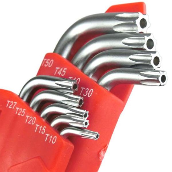 9pc T型TORX いじり止めトルクスレンチセット J057 : Garage.com