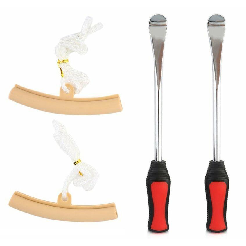 295mm 樹脂ラバーグリップタイヤレバーｘ2本 ＆リムプロテクターｘ２本セット T094 | 