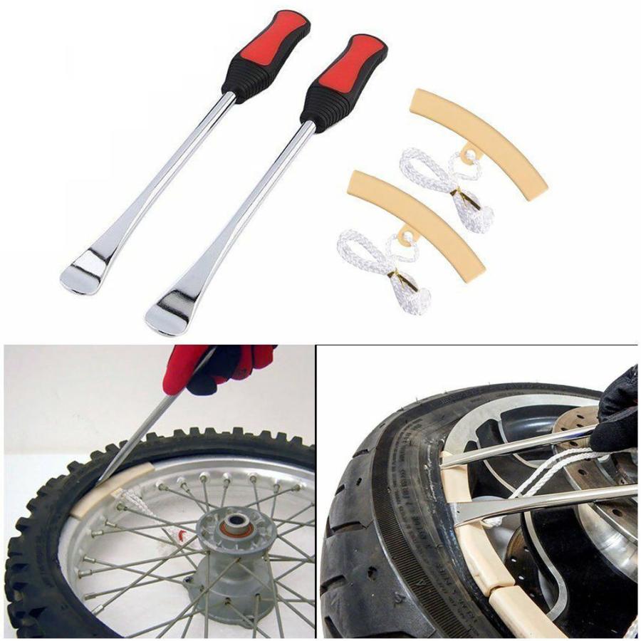 295mm 樹脂ラバーグリップタイヤレバーｘ2本 ＆リムプロテクターｘ２本セット T094 |  | 01