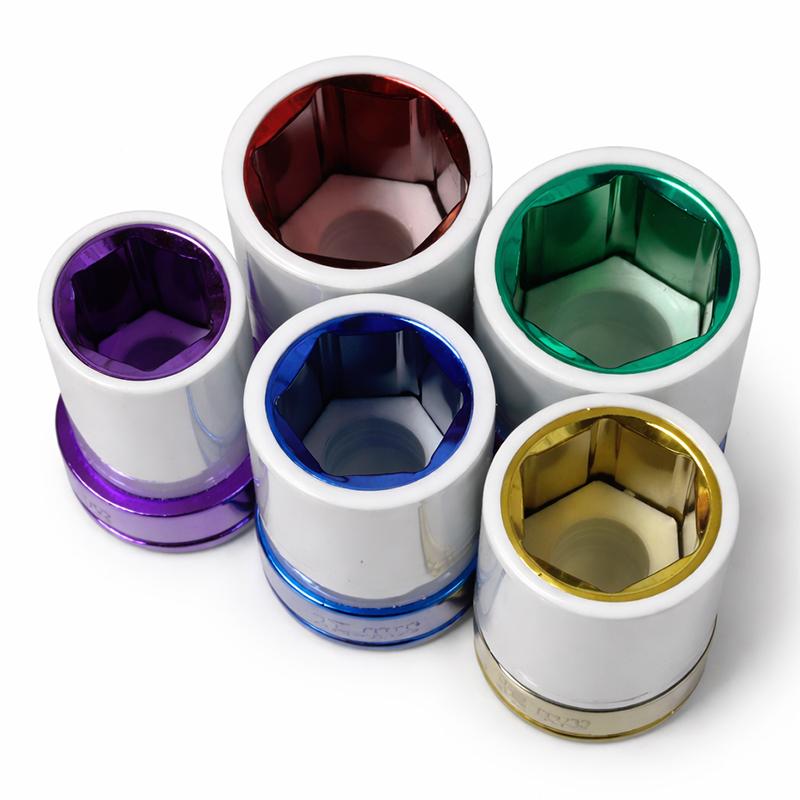 5pcインパクトレンチ仕様 アルミホイール用 ナットソケットセット T007 |  | 02