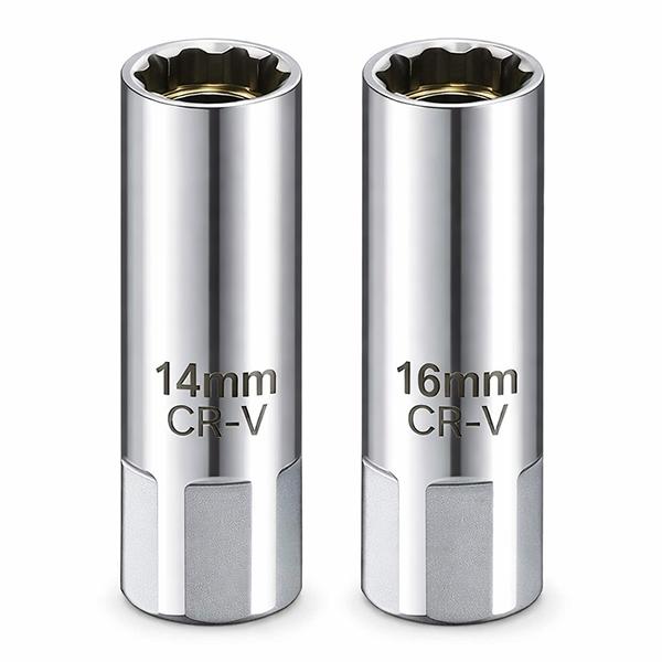 14mm＆16mm 薄肉12角プラグソケット 2個セット T089 : Garage.com