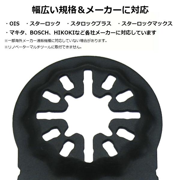 マルチツール用替刃ブレード2枚セット スターロック互換＆OIS互換 金属