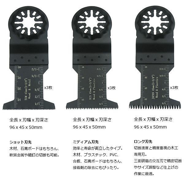 マルチツール用替刃ブレード10枚セット スターロック互換＆OIS互換