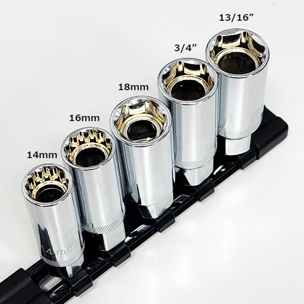 プラグレンチ5点セット スパークプラグ交換用ソケットレンチ14mm