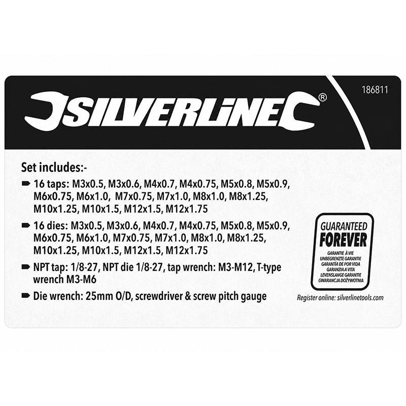 40pc タップ＆ダイスセット ネジ切り 修正 修復工具 M3-M12 T358 |  | 02