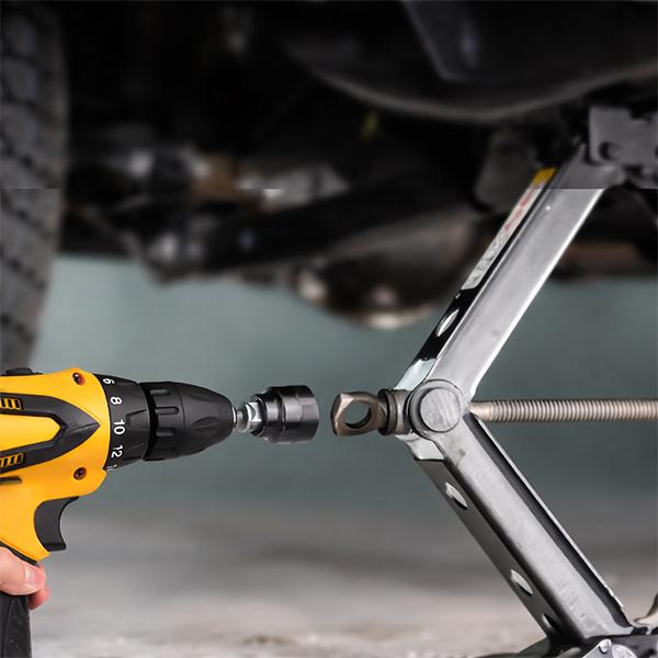 パンタジャッキ用ソケットアダプター チャック付き電動ドリル利用可 早回しソケットアダプター T833 |  | 02