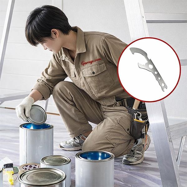 バケットオープナー ペンキ缶蓋開けツール 多機能 バケツ缶オープナー