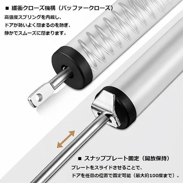 空気圧式 スクリーンドアクローザー 閉まる速度調整可能 取付簡単な