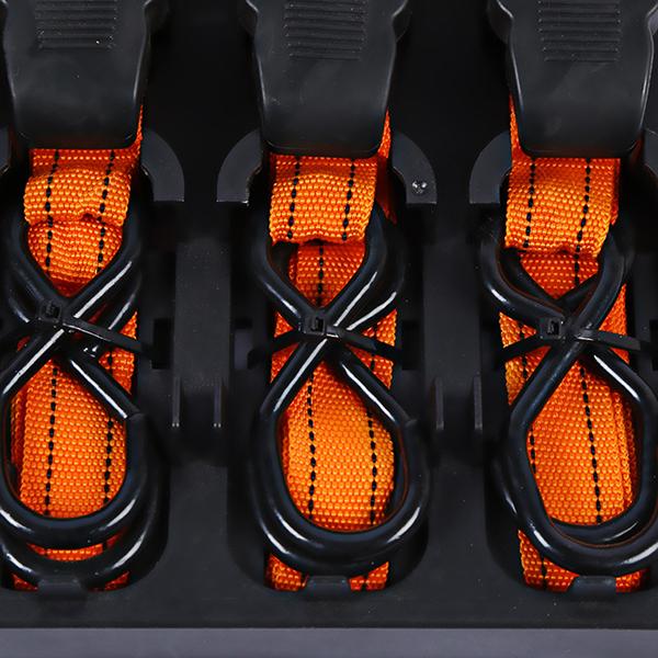 ラチェット式 ラッシング 荷締めタイダウンベルト 4本セット