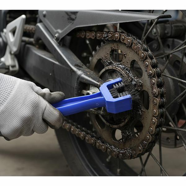 2本セット ドライブチェーン ブラシ バイクメンテ用 3面清掃 YZN001