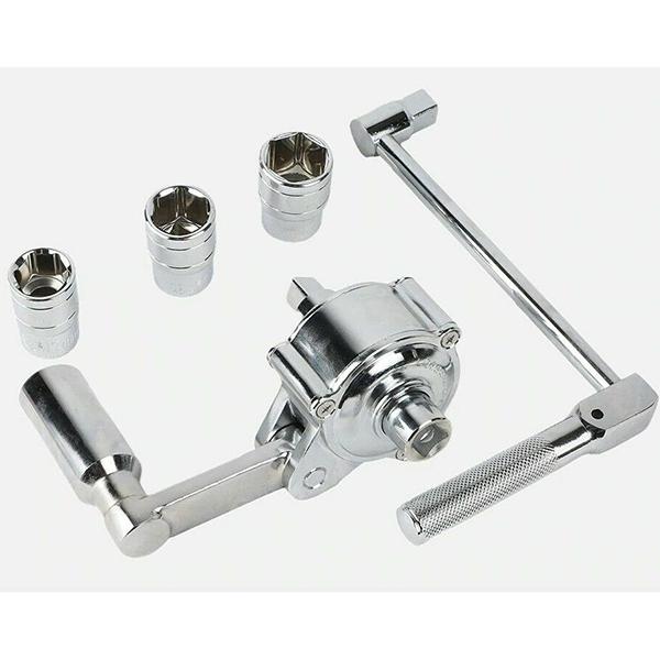 16倍パワーレンチセット ホイールナット外し ギアレンチ 17mm 19mm