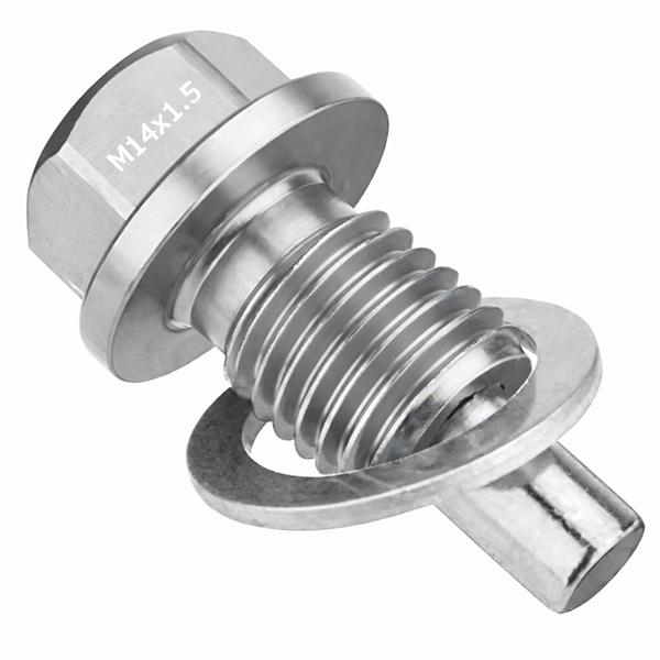 シルバー ネオジウムマグネット ドレンボルトM14x1.5 オイルドレイン