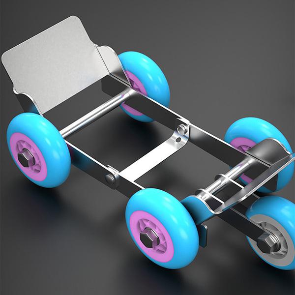 バンザイ レール移動式ホイールドーリー 2個セット