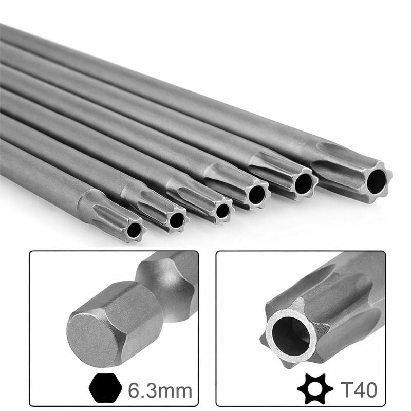 ロング8pc電動ドライバー仕様 TORX いじり止めトルクスビットレンチ