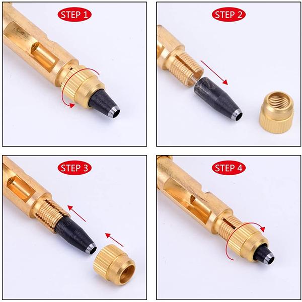 レザークラフトスクリューポンチ ベルトパンチ 穴あけポンチ ブレード6