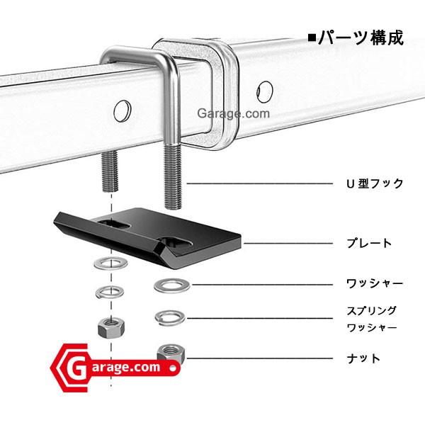 2inchまで ヒッチキャリア＆ヒッチメンバー用　ガタストッパー ガタつき防止キット YZL120｜garagecom｜03