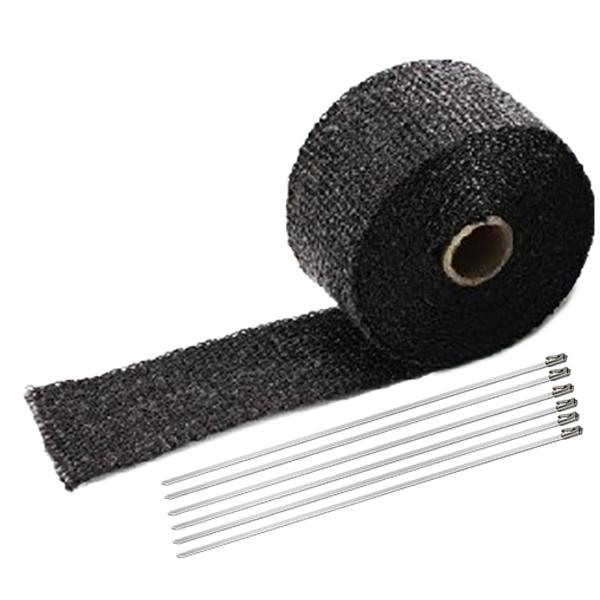 マフラーサーモバンテージ 耐熱・断熱テープ 50mmx5m 黒色 YZM012-B