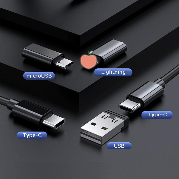 6in1 マルチ スマホ充電ケーブルセット USB Type-C Lightning Micro