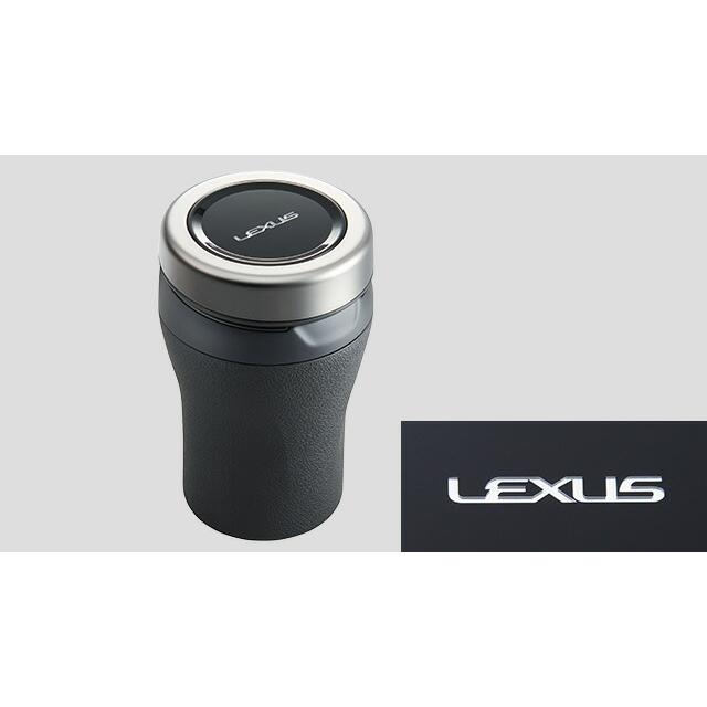 ＜レクサス純正新品＞正規LED点灯プレミアム仕様ロゴ入り/本革蓋仕上高級携帯灰皿 enzo-machina_is30-ashtray-01