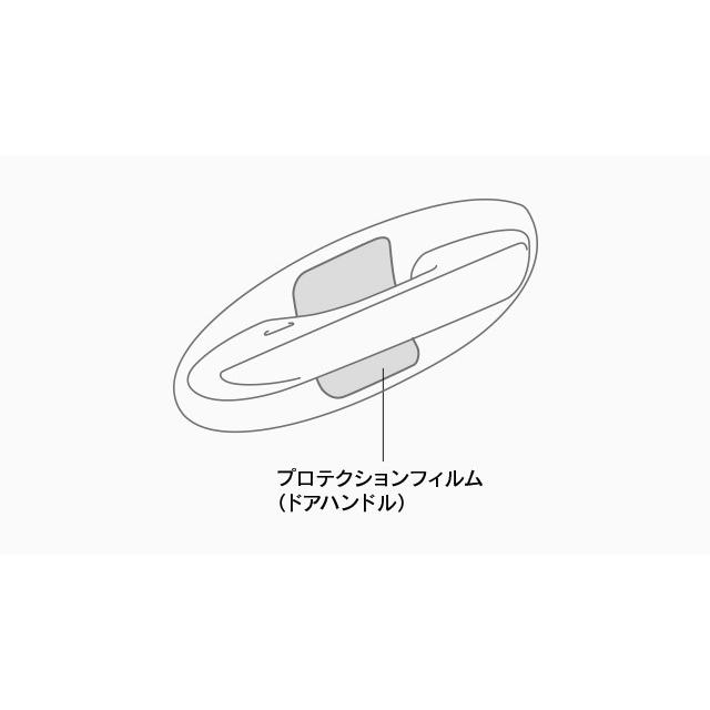 LEXUS レクサス 純正 アクセサリー パーツ UX250h UX200 プロテクションフィルム (ドアハンドル) 1台分 (フロント・リヤ) 08174-76010 MZAH10 MZAH15 MZAA10