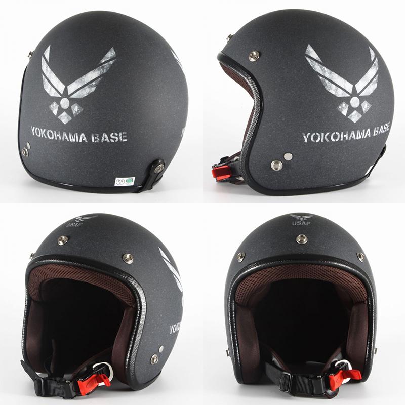 72JAM JET HELMET 72JAM JET YOKOHAMA BASE ダークグレー ジェット 