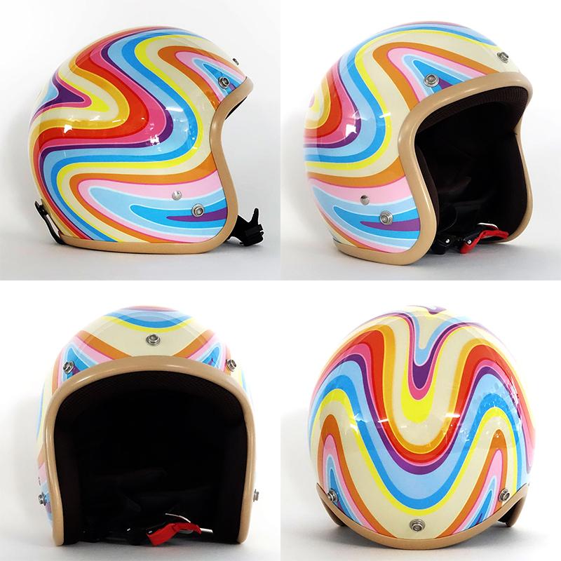 【Custom 72 Jam】 ジェットヘルメット CHROMES TWIN STAR(メッキ) | ジェットヘルメット | 72JAM