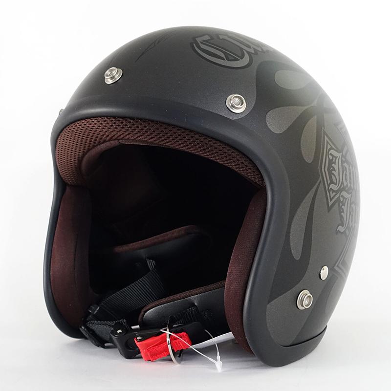 72JAM JET HELMET JJ-31 New Cross ニュークロス グレー