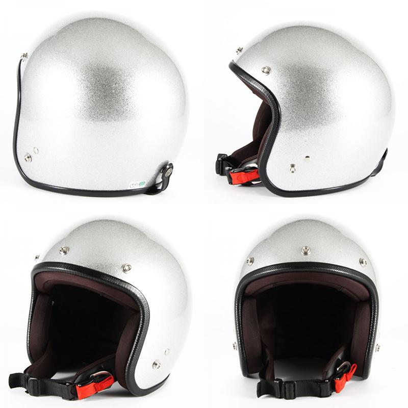72JAM JET HELMET 72JAM JET JP MONO HELMET シルバーフレーク 72
