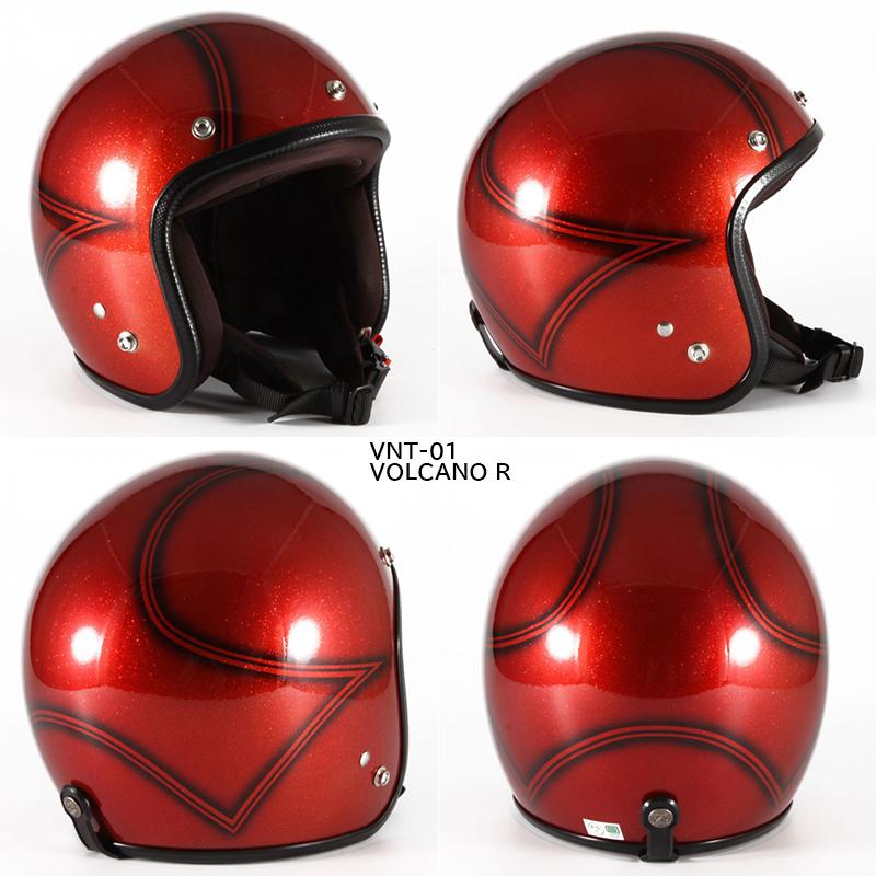 72JAM JET HELMET 72JAM JET VOLCANO ヴィンテージ VNT-01 VOLCANO R