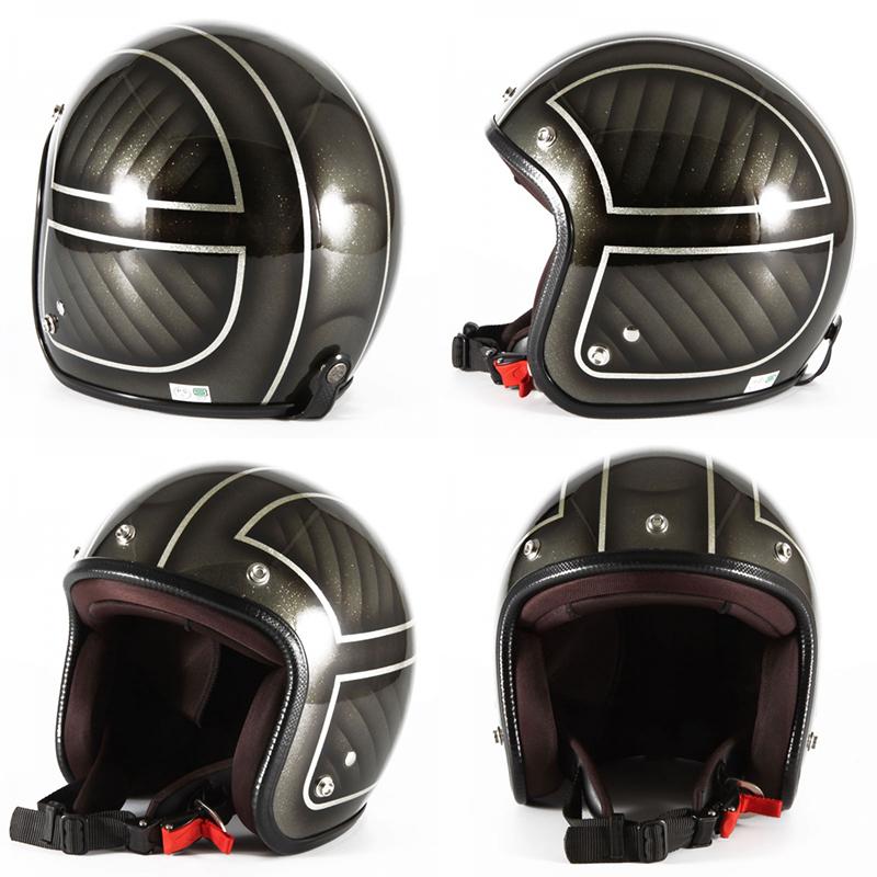 72JAM JET HELMET 72JAM JET ARMOR ブラック シルバーフレークベース