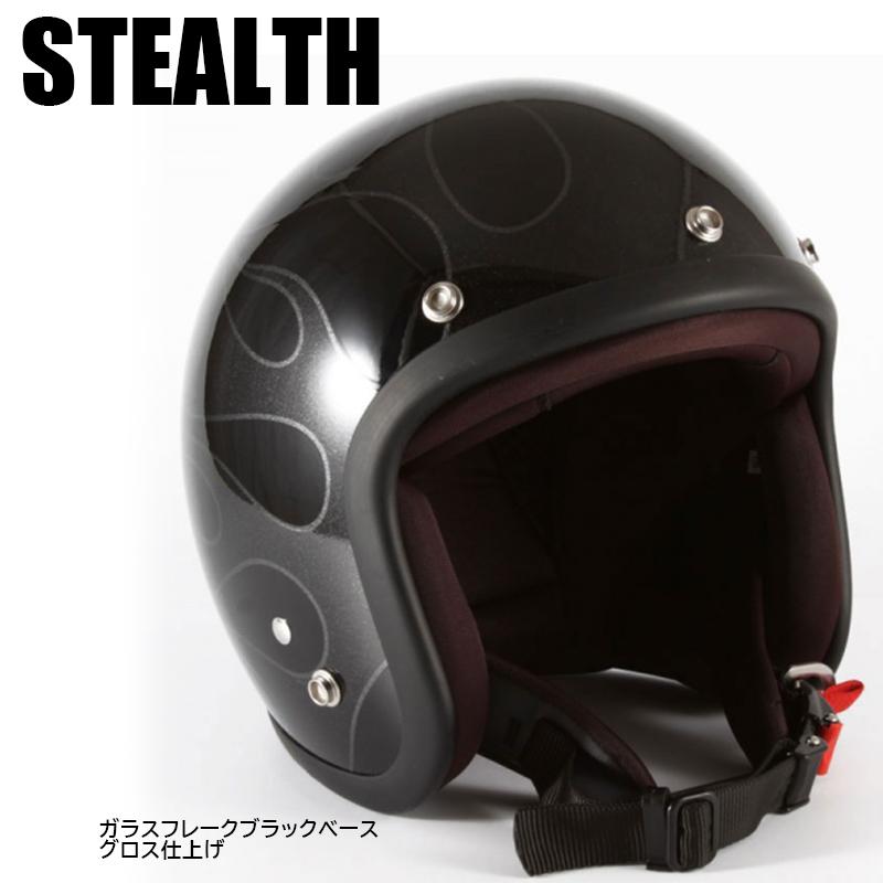 72Jam　ジェットヘルメット未使用 72JAM ジェットヘルメット&シールドセット STEALTH - マット