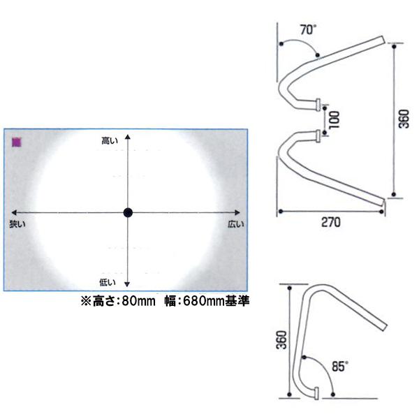 モンキー ALCAN hands K2 ドロッパー4ミニ専用くるくるハンドル