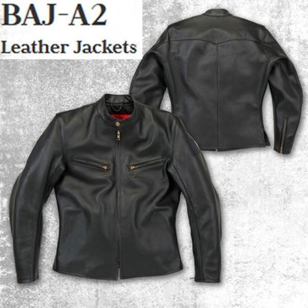 BATES ベイツ BAJ-A2 レザージャケット ブラック 40 L  BAJA2 ヴィンテージ復刻デザイン！