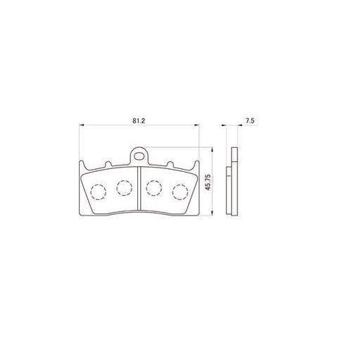 DAYTONA(バイク用品) デイトナ 79846 赤パッド ブレーキパッド DAYTONA(バイク用品) デイトナ 79846 赤パッド ブレーキパッド