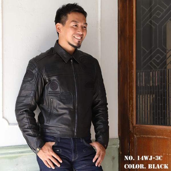 DEGNER デグナー 14WJ-3D レザージャケット ブラウン XL DEGNER デグナー ヴィンテージ レザー ジャケット 14WJ-1 ブラック/L