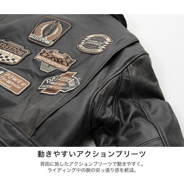 デグナー 16WJ-10 ヴィンテージフライトレザージャケット DEGNER 16WJ10 VINTAGE FLIGHT LEATHER JACKET 本革 牛革 プロテクター付｜garager30｜07