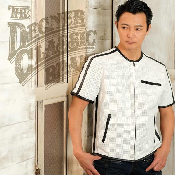 DEGNER デグナー 19SJ-8 メッシュハーフスリーブレザージャケット 