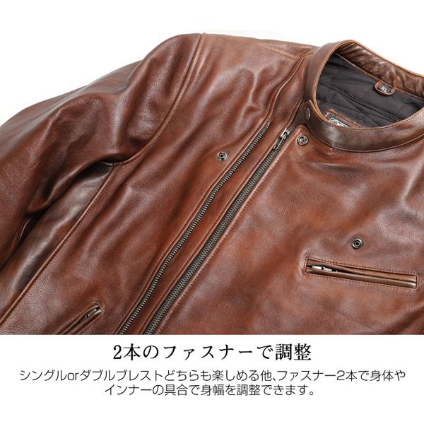 デグナー 19WJ-14 カウレザーダブルジャケット DEGNER 19WJ14 COW LEATHER DOUBLE JACKET 本革 牛革 プロテクター付｜garager30｜06